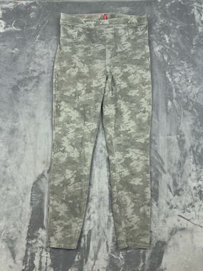 Spanx Jean-ish Ankle Leggings Womens Size XL Stone Wash Camo 20018R High Rise